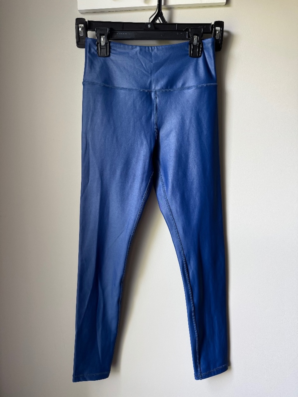 Zyia Active Blue Metallic Light n Tight Hi-Rise 7/8 Leggings